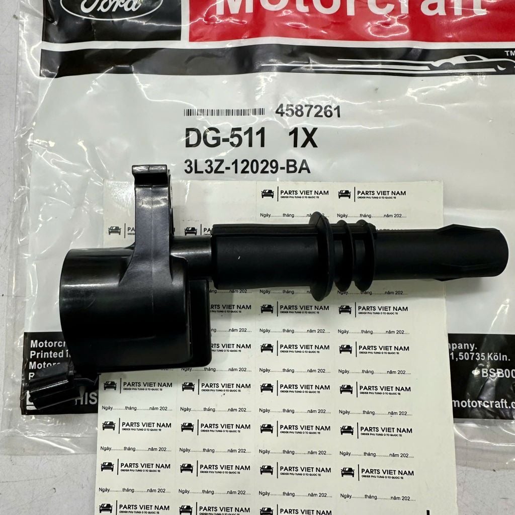 Mô bin đánh lửa (Bobin) Ford F-150, Expedition (2004-2008), F-250, F-350, Lincoln Navigator, Mark LT (2005-2010). Hàng Motorcraft Chính hãng đặt 18 ngày. Động cơ 5.4L 3V Triton V8. Mã DG-511, 3L3Z-12029-AA