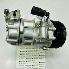Lốc lạnh, Máy nén điều hòa (A/C Compressor) Volkswagen Polo, VW Vento, Skoda Rapid đời 2010 - 2020 (Động cơ 1.6L, 1.0TSI). Hàng Sanden OEM chất lượng cao. Mã 6RF820803B, 6RF820803A