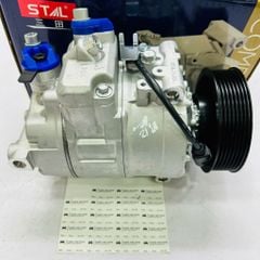 Lốc lạnh, Máy nén điều hòa (A/C Compressor) VW Touareg (7L, 7P), Audi Q7 (4L, 4M) đời 2002 - 2018. Động cơ 3.0L/3.6L/4.2L. Hàng Stal China OEM. Mã 7P0820803E, 7L6820803D