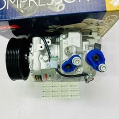 Lốc lạnh, Máy nén điều hòa (A/C Compressor) VW Touareg (7L, 7P), Audi Q7 (4L, 4M) đời 2002 - 2018. Động cơ 3.0L/3.6L/4.2L. Hàng Stal China OEM. Mã 7P0820803E, 7L6820803D