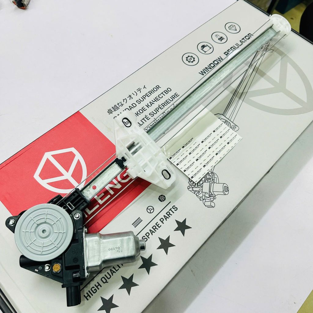 Cụm compa liền mô tơ lên kính cửa sau, kính cửa hậu (Rear Door Glass) bên PHẢI (RH) Honda HR-V (RU), Honda Vezel, City đời 2015 - 2022. Hàng OEM Meileng. Mã 72710-T9A-T01ML