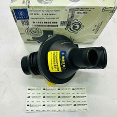 Cụm van hằng nhiệt, cụm Flange nước (Thermostat Housing) BMW 320i (F30), 520i (F10), X3 (F25) đời 2011 - 2019. Động cơ N20 (4 xi-lanh). Hàng Oem chất lượng cao. Mã 11538635689, 11537588257