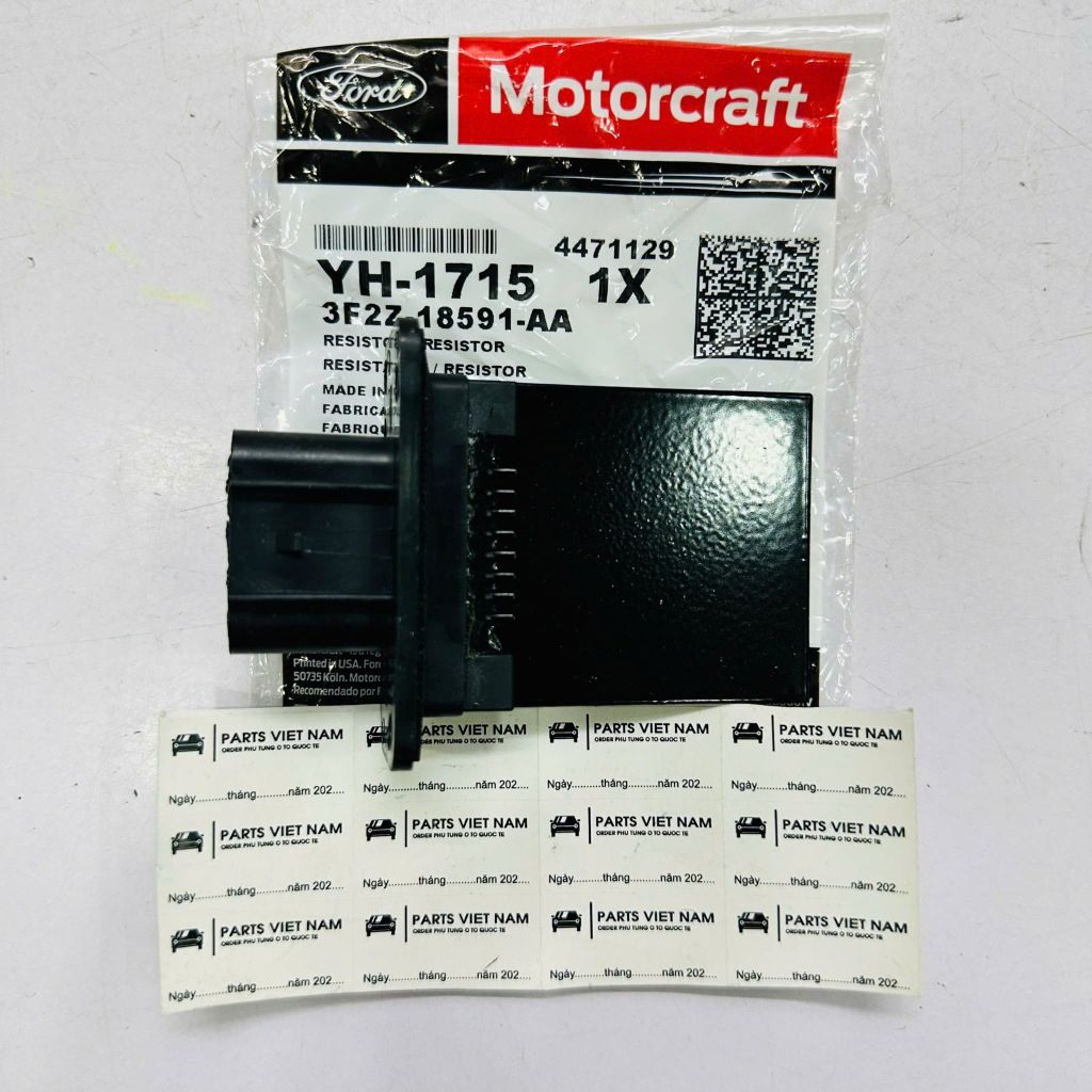 Trở quạt điều hòa, Biến trở quạt gió (Manual AC) Ford Escape, F-150, Expedition, Mustang, F-250/350 đời 2004 - 2014. Hàng Motorcraft/Ford Chính hãng đặt 18 - 22 ngày. Mã 3F2Z-18591-AA, Motorcraft YH-1715, 3F2H-19A706-AB