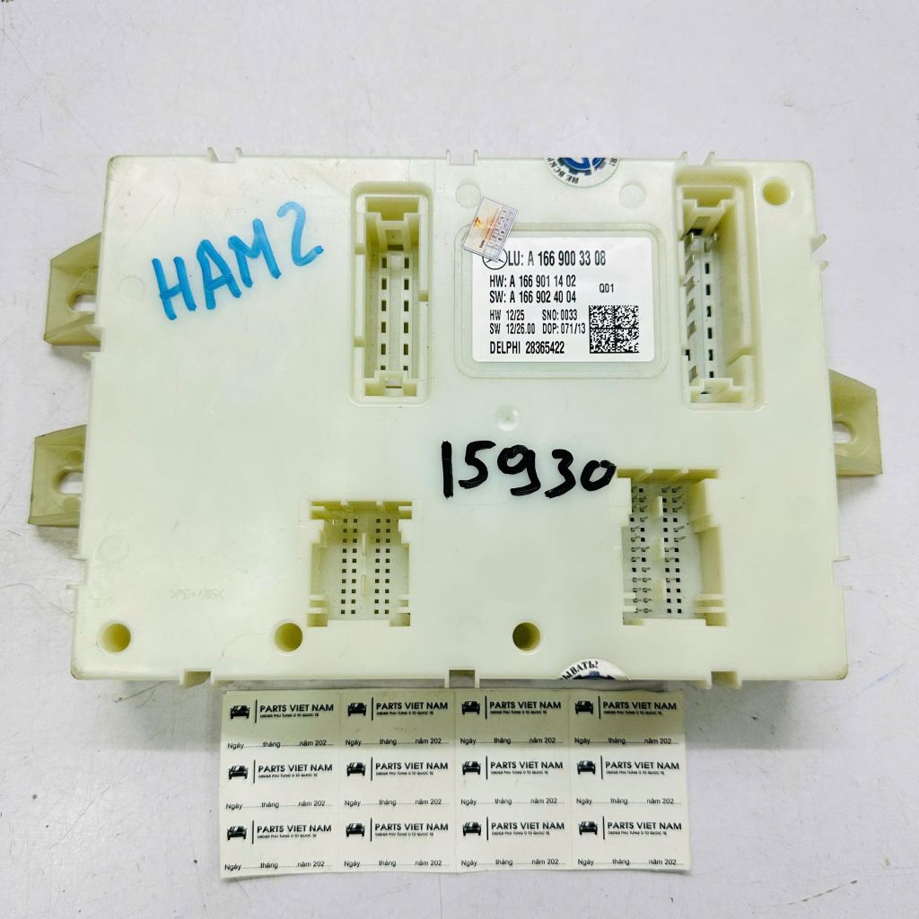 Hộp điều khiển SAM sau, Hộp cầu chì cốp sau (Rear SAM Module) Mercedes Benz ML 350 400 (W166), GL 350, 450 (X166), GLE, GLS 400 450 đời 2012 - 2019. Hàng Mercedes tháo xe đặt 8 - 12 ngày. Mã A1669003308, A1669011402, A1669000401