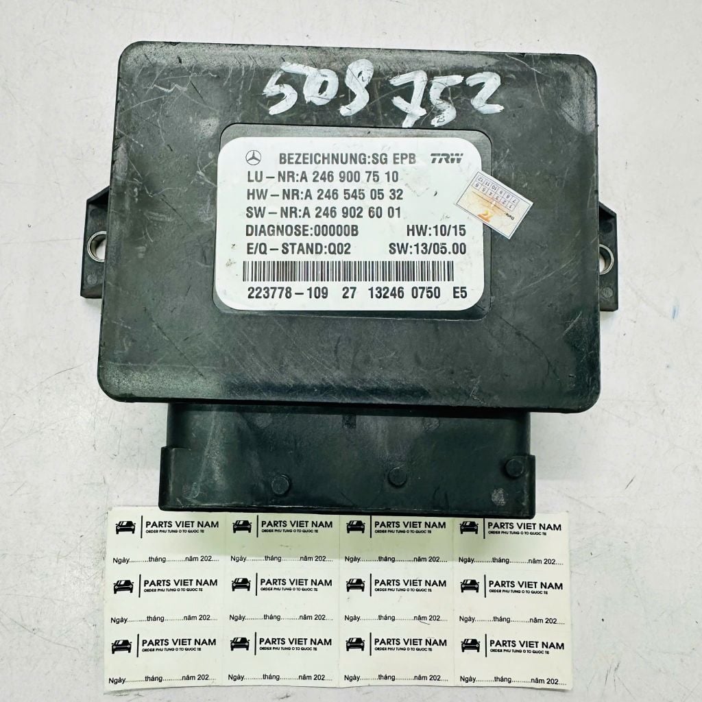 Hộp module điều khiển điện tử đèn pha, thân xe body, phanh (Electronic Control Module) Mercedes-Benz B-Class (W246), A-Class (W176), CLA (C117), ML GL W166 X166 đời 2012 - 2019. Hàng Mercedes tháo xe đặt 8 -12 ngày. Mã A2469007510