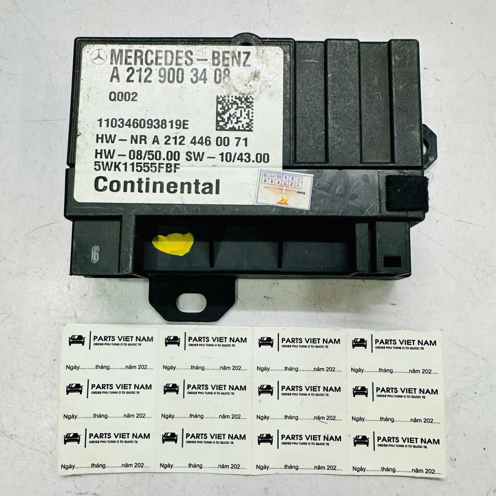 Module hộp điều khiển bơm xăng Mercedes C 200, 300 (W204), E 200 E250 E300 (W212), A/B-Class (W176/W246) CLA 200 250 X117 đời 2007 - 2018. Hàng Mercedes tháo xe. Mã A2129003408