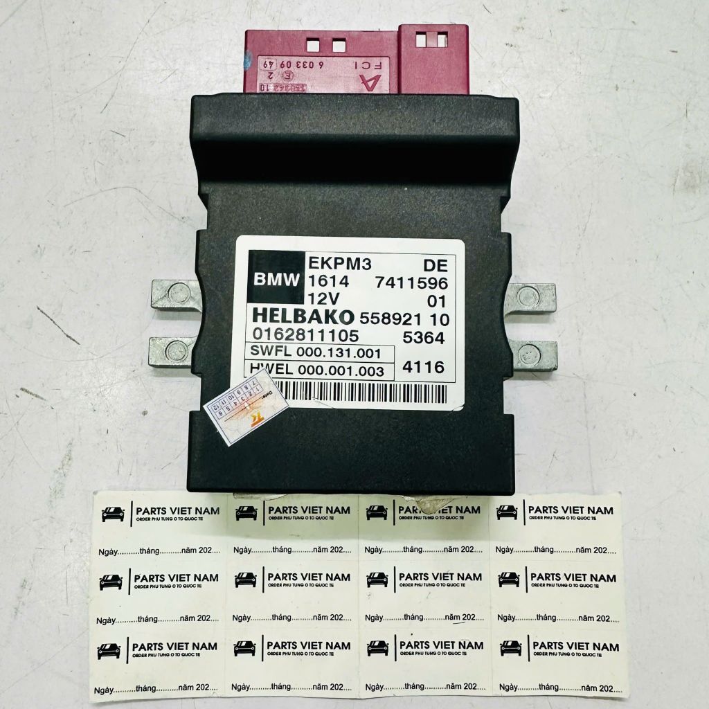 Hộp điều khiển bơm xăng, Mô đun EKPS (Fuel Pump Control Unit) BMW 3 E90 E91, Series, X1 E84, X3, X5 E70, X6 E71 E72, Z4 đời 2004 - 2016. Hàng BMW tháo xe. Mã 16147276073, 558921, thay thế 16147229173