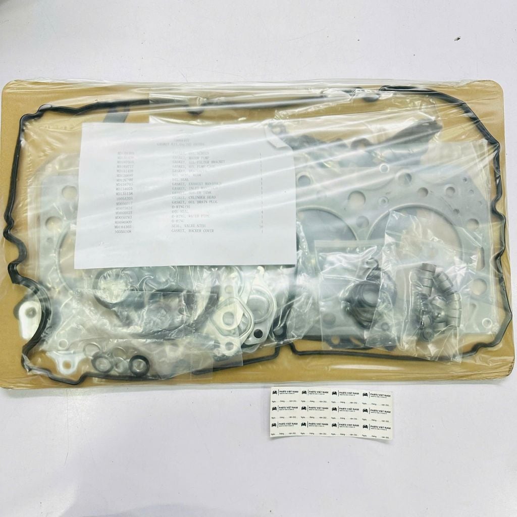 Bộ gioăng đại tu máy (Full Gasket Kit) Mitsubishi Triton, Pajero Sport máy dầu 2.5 DI-D (4D56). Hàng chất lượng cao. Mã 1000B423, 1000A407
