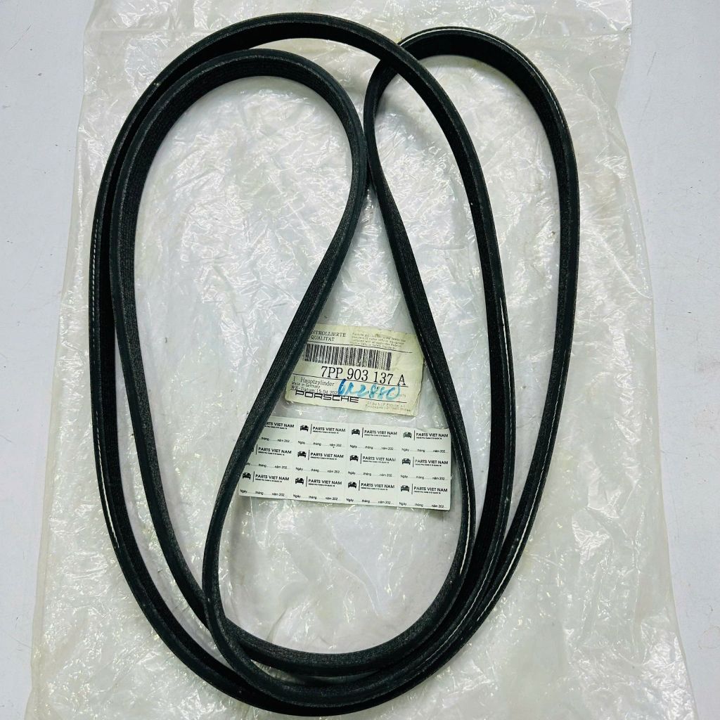Dây curoa tổng (Dây máy phát) Porsche Cayenne (958), Panamera (970) đời 2010 - 2016. Động cơ V6 3.6L, V8 4.8L. Hàng chất lượng cao. Mã 7PP903137A, 6PK2523