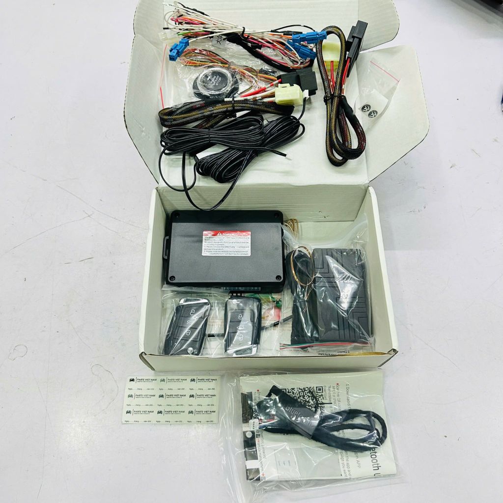 Bộ đề nổ từ xa Smart Key & Start/Stop cho Volkswagen Polo (2013-2019), Golf, Tiguan, Scirocco. Tích hợp 4G, Bluetooth, NFC, Tự động lên kính. Hệ thống Keyless Entry PKE đặt hàng 12 ngày.
