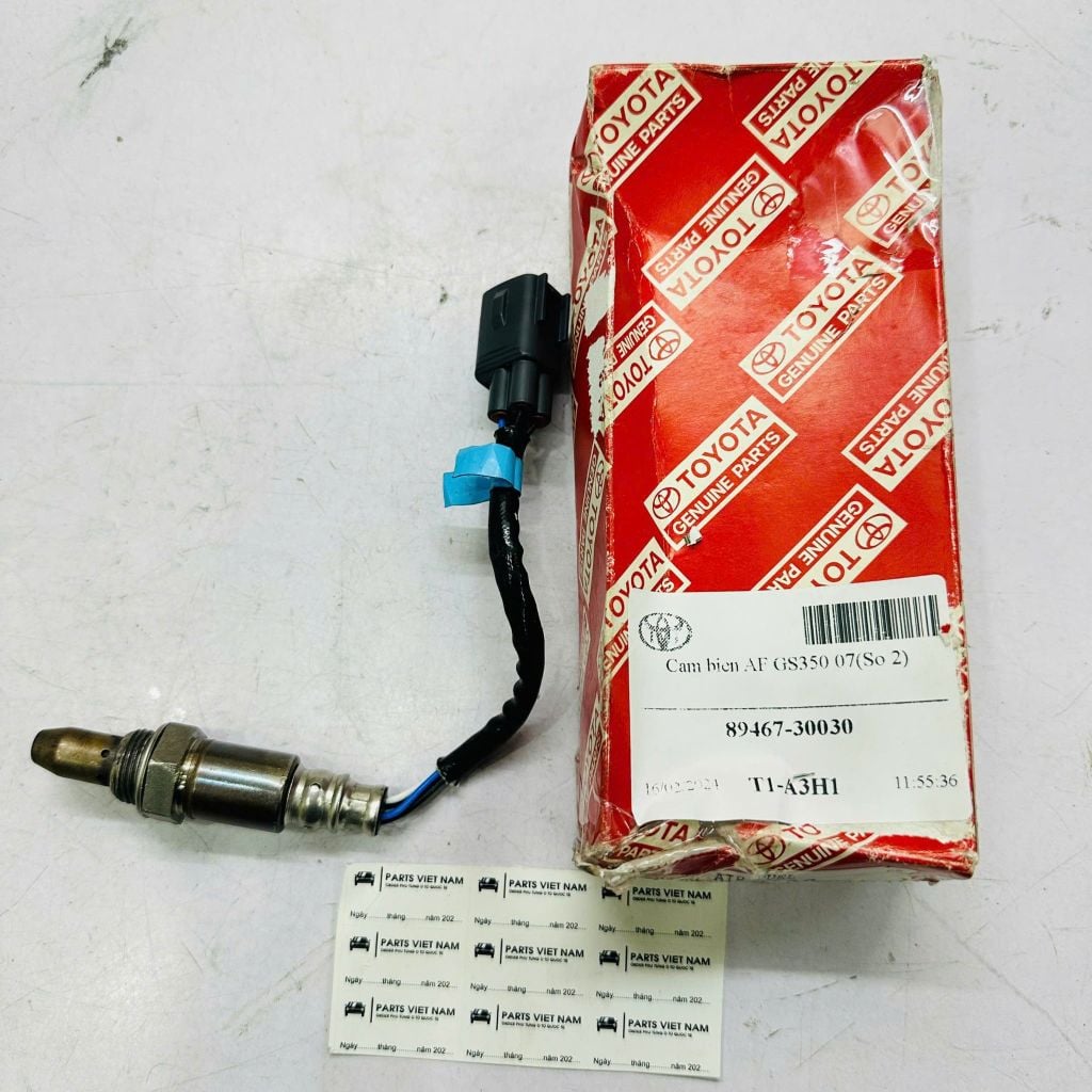 Cảm biến A/F (Cảm biến oxy trên), Cảm biến tỷ lệ hòa khí Lexus IS250, GS300 đời 2005 - 2013. Vế Trái (Bank 2). Hàng xịn Toyota đặt hàng 1 ngày. Mã 89467-30030, 8946730030