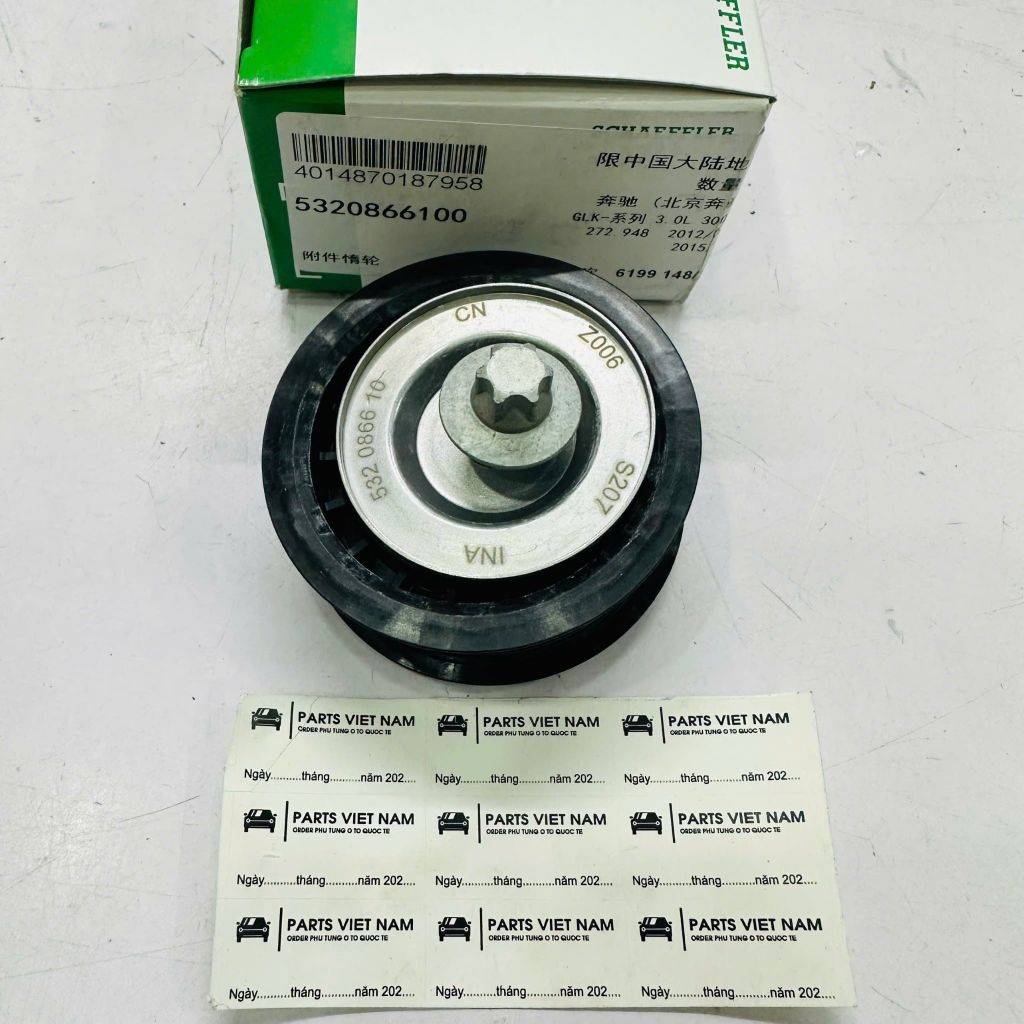 Bi tỳ có rãnh Mercedes (W203 / W204) C200, C300, (W211 / W212), E240, E280, E300, (W221) S300, S350, S450, S500, (X204) GLK300, (W164 / X164) ML350, ML500, GL450, (W251) R350, R500 đời 2005 - 2012. Động cơ M272/M273. Mã A2722020000, INA 5320866100