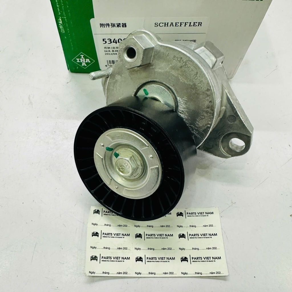 Cụm bi tăng dây curoa tổng Mercedes (W204): C230, C280, C300, (X204): GLK300, (W211 / W212) đời 2007 - 2012. Động cơ M272, M273. Mã A2722000270, INA 5340067100