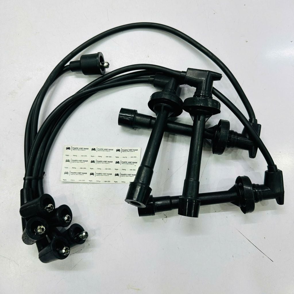 Bộ dây cao áp, dây phin cao áp Nissan Bluebird SSS U13, Primera P10, P11 máy SR20DE 1993-1998. Dây Silicon chịu nhiệt, lõi than dẫn điện tốt hàng chất lượng cao. Mã 22450-53J88, 2245053J88