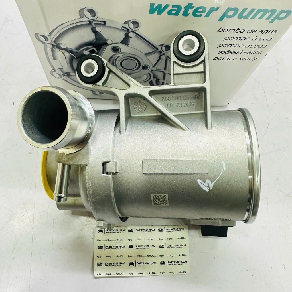 Bơm nước làm mát động cơ xe Mercedes C200, C250, C300, C350 W205, E200, E250, E300 W212 W213, GLC200, GLC250, GLC300 X253, GLK 250 X204 động cơ M274. Hàng Oem Âu. Mã A2742000207, A2742000107