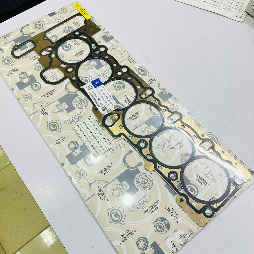 Gioăng quy lát, gioăng mặt máy xe BMW (E46): 320i, 325i, 330i, E39: 520i, 525i, 530i, E60: 525i, 530i, X5 (E53), X3 (E83) động cơ M54 đời 2000 - 2006. Hàng OEM Mã 11127501304