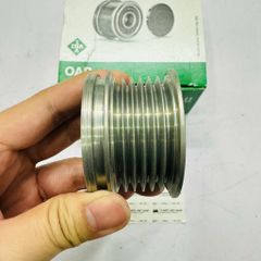 Puly, bu ly máy phát xe Audi A1, A3, Volkswagen Golf, Jetta, Scirocco, Tiguan, Touran. Động cơ 1.2 TSI, 1.4 TSI. Mã INA 535015510, F-576346, F-572716, F-240139, 03C903119C, 12317628243, 03C903119C, 03C903119A, 04E903023K, 04C903119, 03F903023F