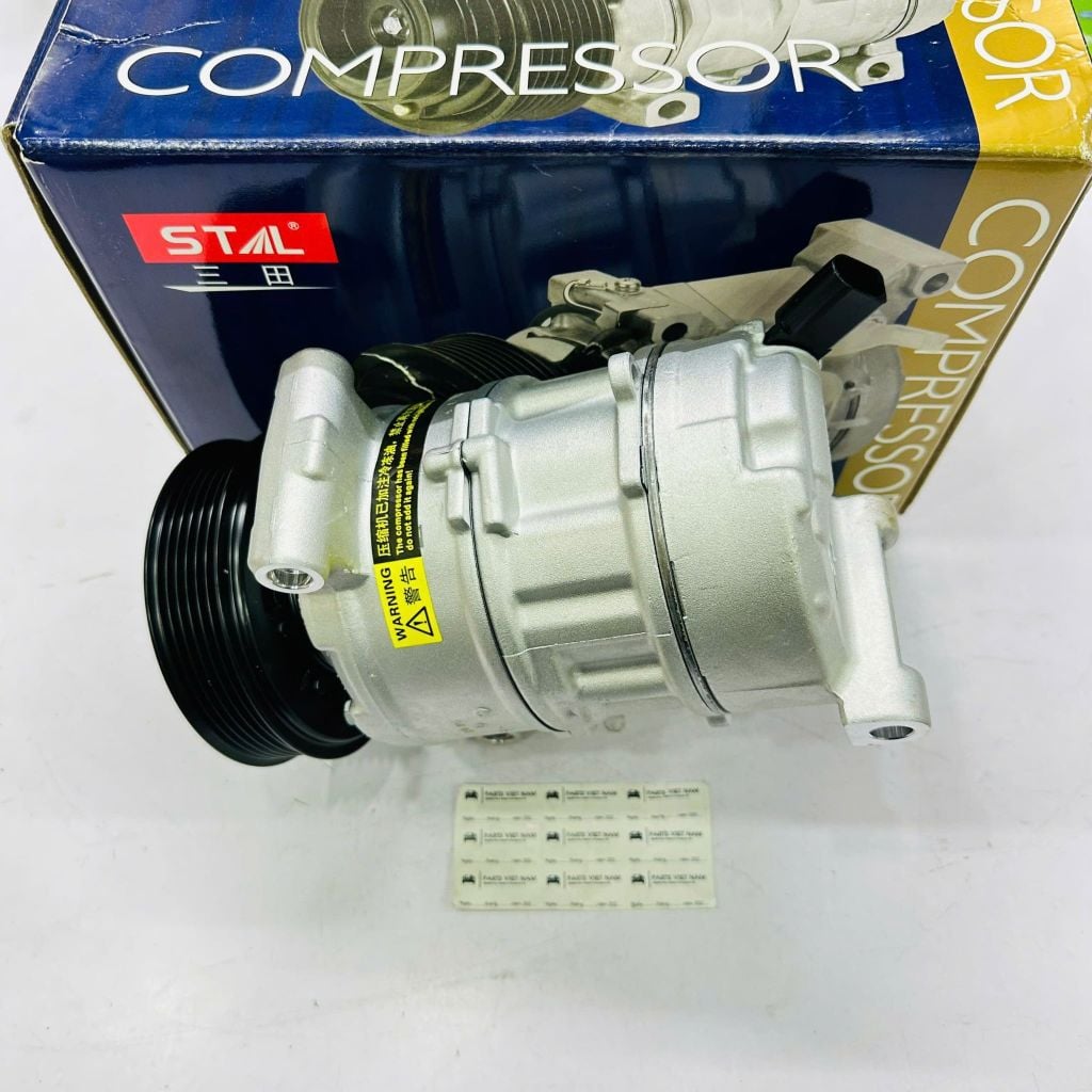 Lốc lạnh hay lốc điều hòa xe Audi A4 B9 (Sedan, Avant, Allroad), A5, A6, A7, Q7 2.0 đời 2015 - 2023. Hàng Stal China 6SES14C / 7SES17C. Mã 4M0816803, 4M0820803, 8W5816803, 8W5820803A