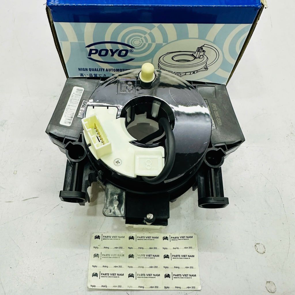 Cuộn kèn, cáp còi xe Nissan Grand Livina, Navara D40, Tiida, NV200, Pathfinder đời 2005 - 2014. Hàng cao cấp Poyo loại 1 dây. Mã 25567ED501, 25567EB60A