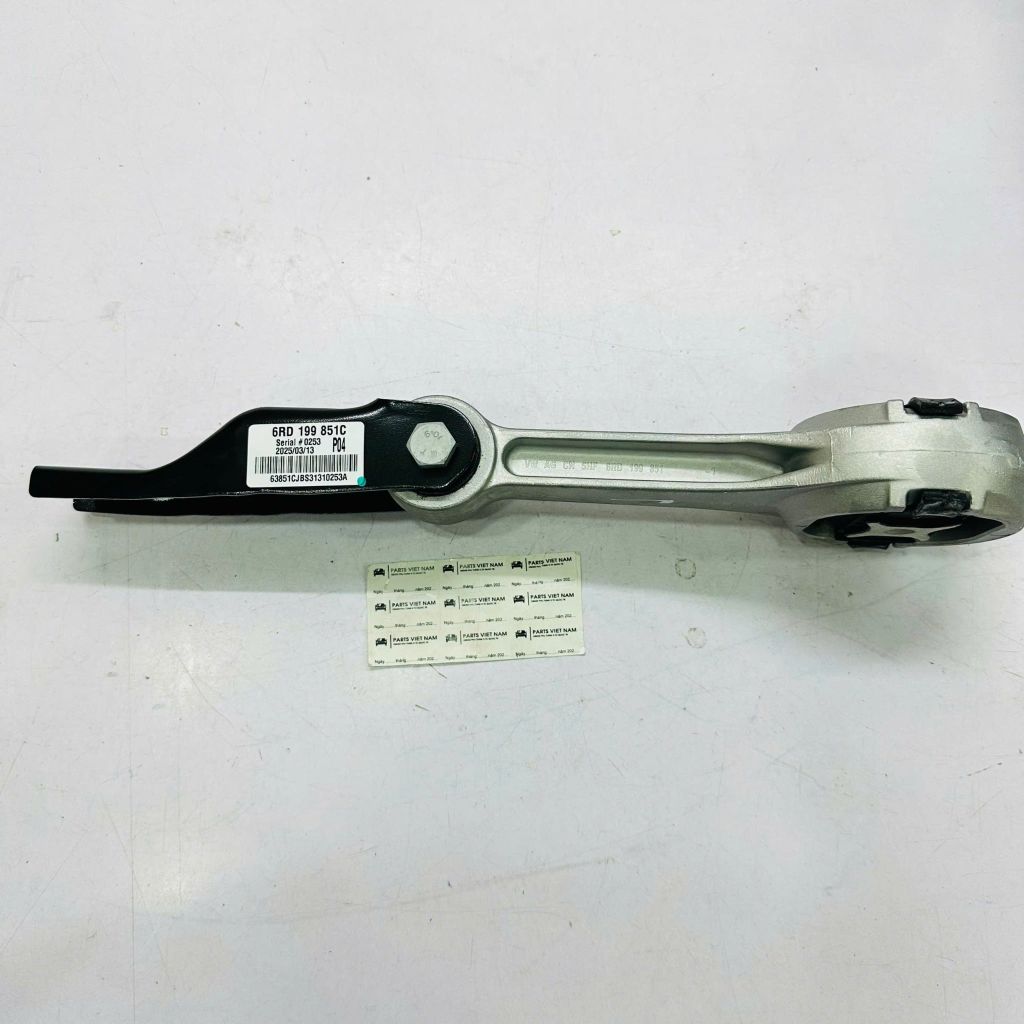 Chân giằng động cơ dưới (Lower Engine Mount/Torque Link) xe Volkswagen Polo, Vento, Santana, Jetta, Skoda Rapid. đời 2011 - 2022. Hàng Faw Audi China. Mã 6RF199851C, 6RD199851A,6RD199851C, 6Q0199851AP
