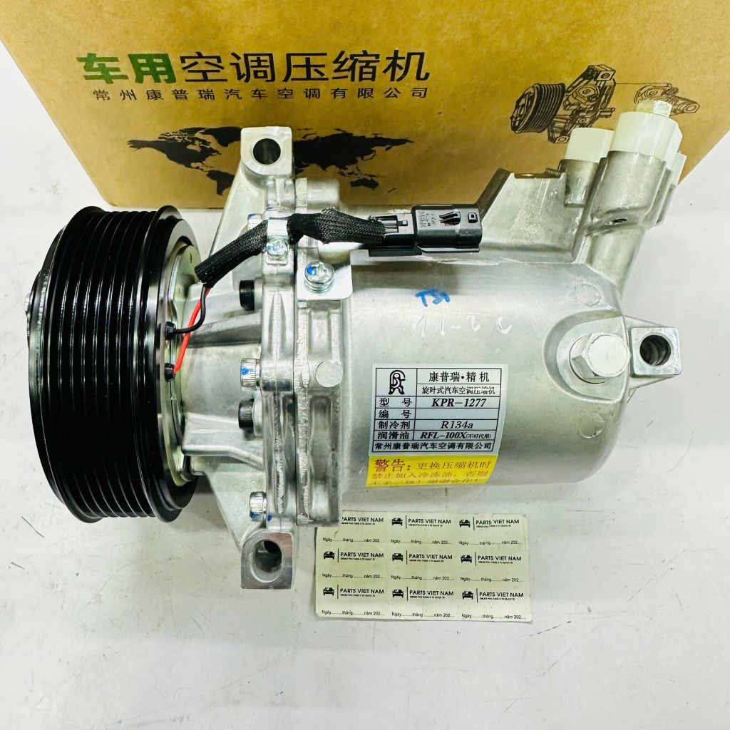 Máy nén khí điều hòa, lốc lạnh xe Renault Duster, Megane III, Fluence, Latitude, Scenic, Dacia Logan/Sandero đời 2008 - 2018. Hàng Kprs China. Mã 926008367R, 8200818552, 92600BV80A