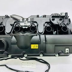 Nắp giàn (dàn) cò (Engine Valve Cover) cho động cơ BMW N52N (3.0L) cho BMW X1 X3 E83 E84, F25, X5 E70, 328i E90, E60, E61, F10, F11 523i, 525i, 528i, 530i, F01, F02 730i, 730Li, X1, X3, X5 đời 2007 - 2013. Hàng Febi. Mã 11127552281