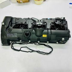 Nắp giàn (dàn) cò (Engine Valve Cover) cho động cơ BMW N52N (3.0L) cho BMW X1 X3 E83 E84, F25, X5 E70, 328i E90, E60, E61, F10, F11 523i, 525i, 528i, 530i, F01, F02 730i, 730Li, X1, X3, X5 đời 2007 - 2013. Hàng Febi. Mã 11127552281