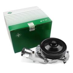 Bơm nước làm mát động cơ Land Rover Range Rover (L405), Sport (L494), Discovery, Velar và Jaguar XF, XJ, XE, F-Type. Động cơ 3.0L V6 & 5.0L V8 Supercharged. Hàng INA. Mã OE: LR097165, LR033993, LR055239, LR068999, C2Z31587