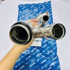 Ống nước van hằng nhiệt phiên bản vỏ nhôm siêu bền cho Mercedes-Benz C200, C300 W205, E200, E200, E300 W213, GLC 200, GLC 200, GLC 300 X253 động cơ M264 đời 2018 - 2023. Hàng OEM. Mã OE: A2642008600, 2642008600,A2642004201