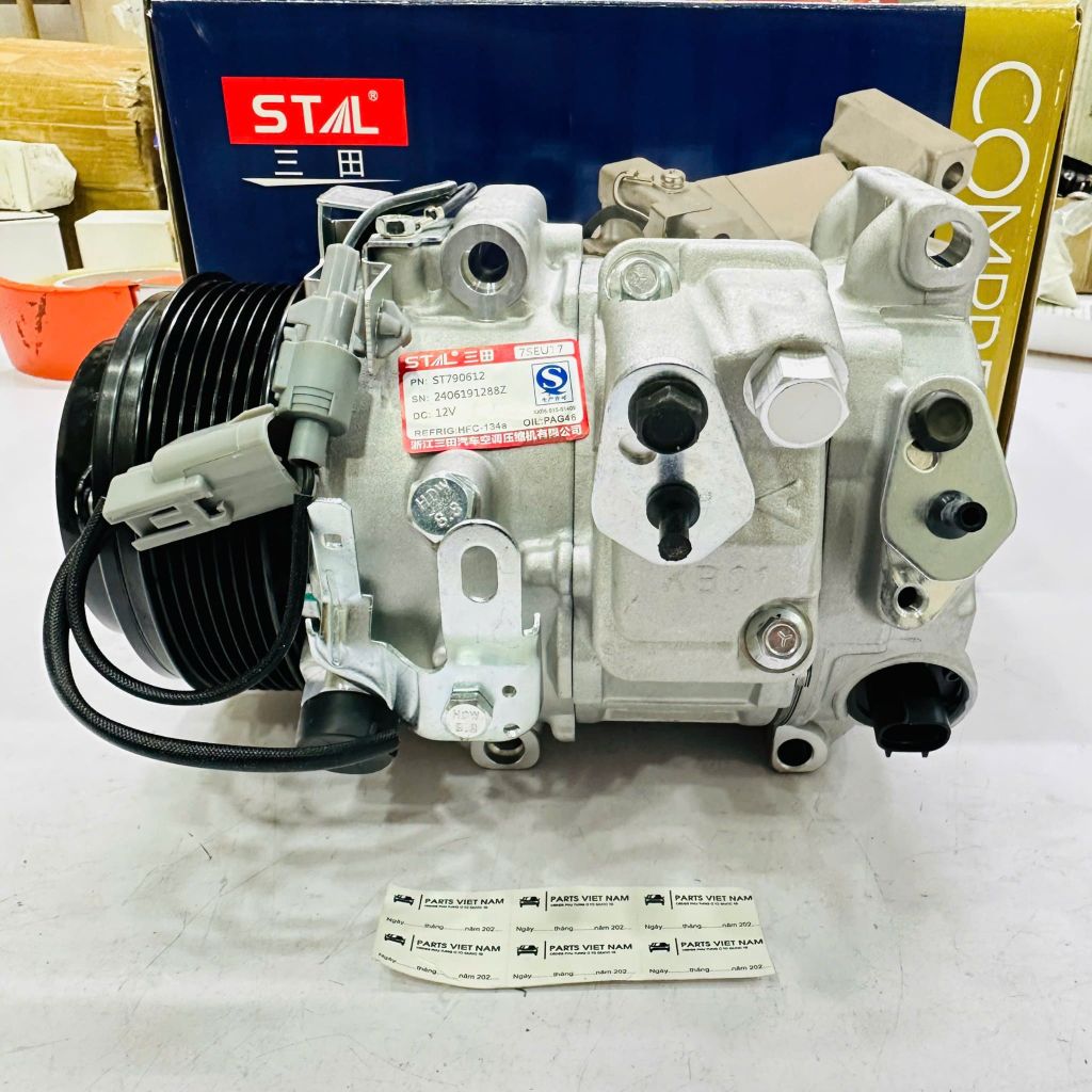 Lốc lạnh, Máy nén điều hòa (AC Compressor Assy) cho xe Lexus ES350 đời 2006 - 2012. Tương thích động cơ 3.5L V6 (2GRFE). Hàng OEM Stal China. Mã OE: 8832033210, 88320-33210