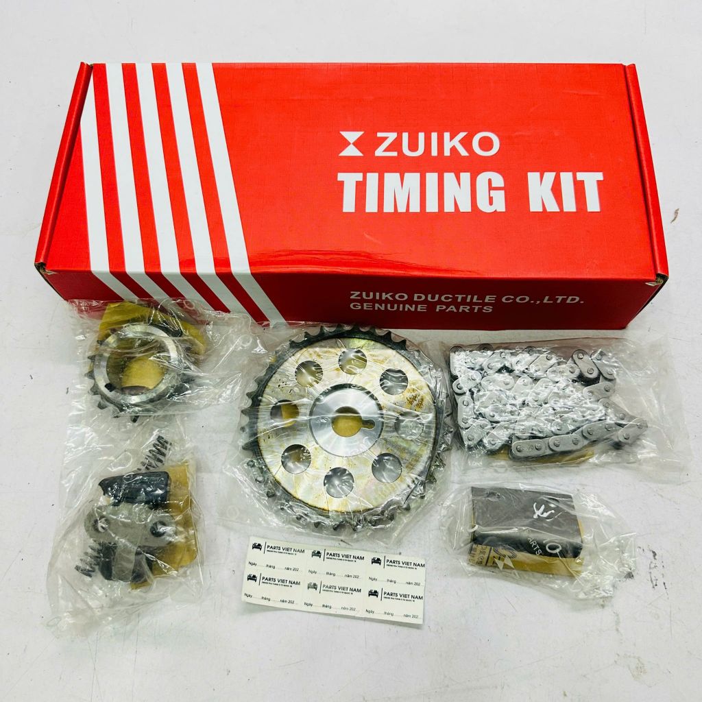 Bộ nhông xích cam Toyota Zace Surf, Zace GL, Zace DX đời 1999 - 2005. Tương thích động cơ 7K (1.8L). Hàng Juko. Mã sản phẩm: KA-08