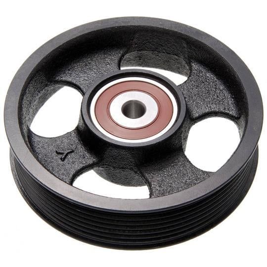 Bi tì dây curoa tổng (Idler Pulley)  Toyota Camry, RAV4, Fortuner, Hilux, Land Cruiser sử dụng máy 1AZ, 2AZ (2.0-2.4L) và máy 1GR-FE (4.0L V6). Hàng Toyota Japan. Mã OE: 16603-28020, 1660328020