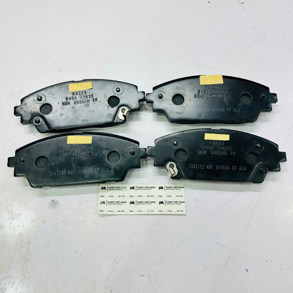 Bộ má phanh trước, bố thắng trước Mazda 3, Mazda 6 và CX-5 đời 2014 -2024. Hàng chất lượng cao. Mã OE B4Y0-33-28ZB, GHY9-33-28ZA, B4Y03328ZB