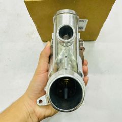 Cụm van hằng nhiệt vỏ nhôm Land Rover Range Rover (L322, L405), Sport (L320, L494), Discovery 4, Jaguar XF, XJ (Động cơ 5.0L V8, 3.0L V6 Supercharged). Hàng OEM chất lượng cao. Mã LR032135, LR035124, AJ812976