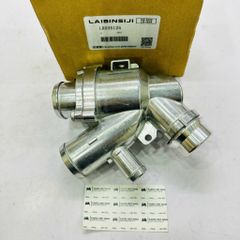 Cụm van hằng nhiệt vỏ nhôm Land Rover Range Rover (L322, L405), Sport (L320, L494), Discovery 4, Jaguar XF, XJ (Động cơ 5.0L V8, 3.0L V6 Supercharged). Hàng OEM chất lượng cao. Mã LR032135, LR035124, AJ812976