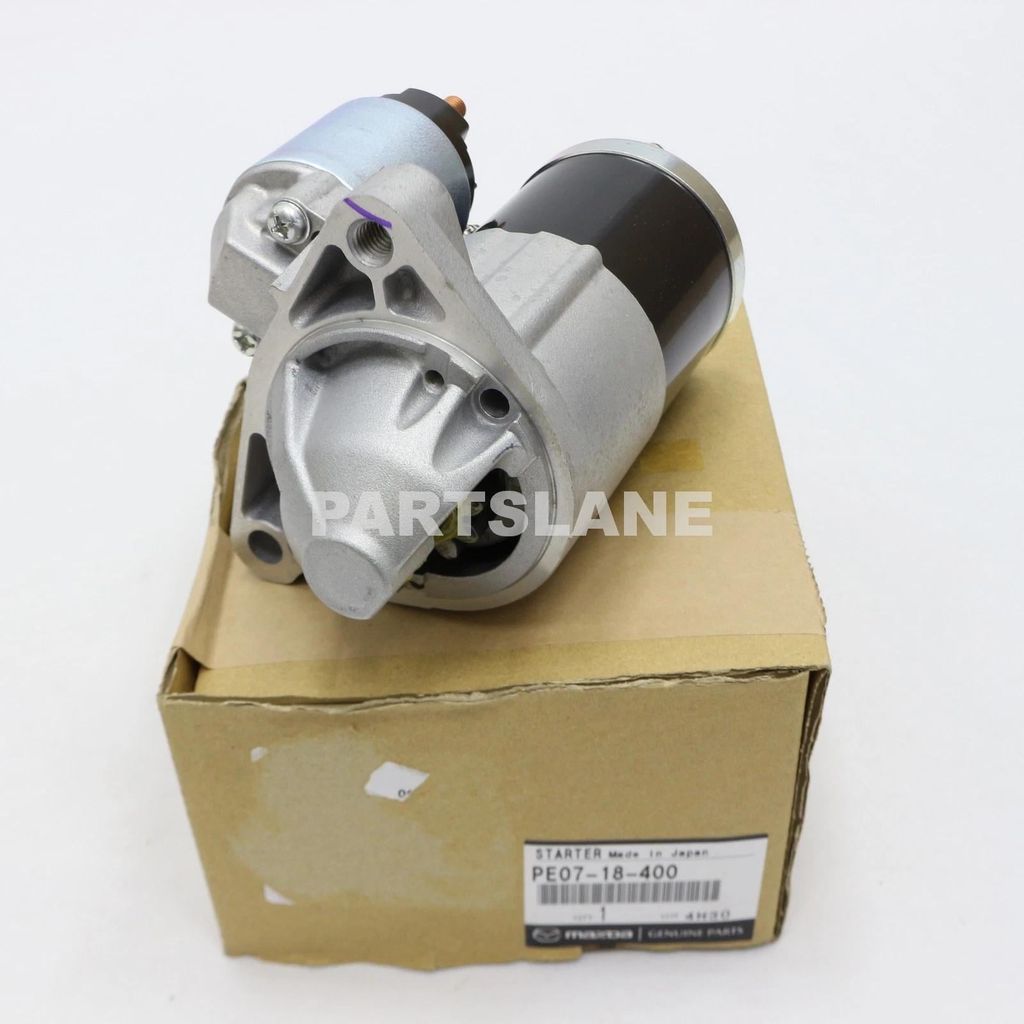 Máy đề khởi động, Củ đề chuẩn OEM Genuine chính hãng Mazda động cơ SkyActiv-G (2.0L & 2.5L). Tương thích Mazda 3 (2014-2019), Mazda 6 (2014-2022), CX5 (2013-2022), CX-8. Mã: PE07-18-400, PE0718400