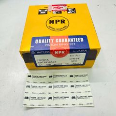 Bộ xéc măng (Piston Ring Set) Toyota Innova sử dụng động cơ xăng 2.0L (1TR-FE). Hàng NPR Nhật Bản. Thông số kỹ thuật cốt Standard (STD), đường kính 86mm. Mã sản phẩm: SDT10185ZZ