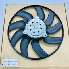 Quạt két nước audi A6 đời 2011 Mã 4F0 959 455, 4FCụm mô tơ liền cánh quạt gió két nước (Đường kính 382mm 9 cánh) Audi A6, A7, Q3, Volkswagen Tiguan, Passat, Golf đời 2010 - 2018. Hàng Valeo. Mã 8K0959455AB, 8K0959455L, 8K0959455P0959455