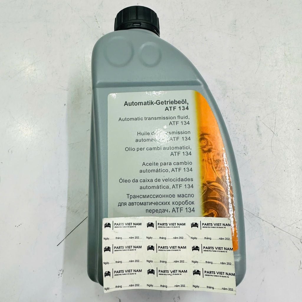 Dầu hộp số tự động ATF 134 Mercedes tiêu chuẩn MB 236.14 (Màu Đỏ) W204, W211, W212, W221, W219, W164, W251, W163. Hàng Mer. Mã A001989680313. Dùng hộp số 5 Cấp (722.6) và 7 Cấp (722.9)