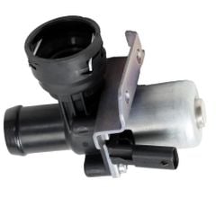 Cụm van nước sưởi, Van điều khiển nước làm mát Mercedes-Benz động cơ M271 (1.8L Turbo): C-Class W204 (C180, C200, C250) và E-Class W212 (E200, E250). Hàng Hella Âu. Mã A2712030164, 2712030164