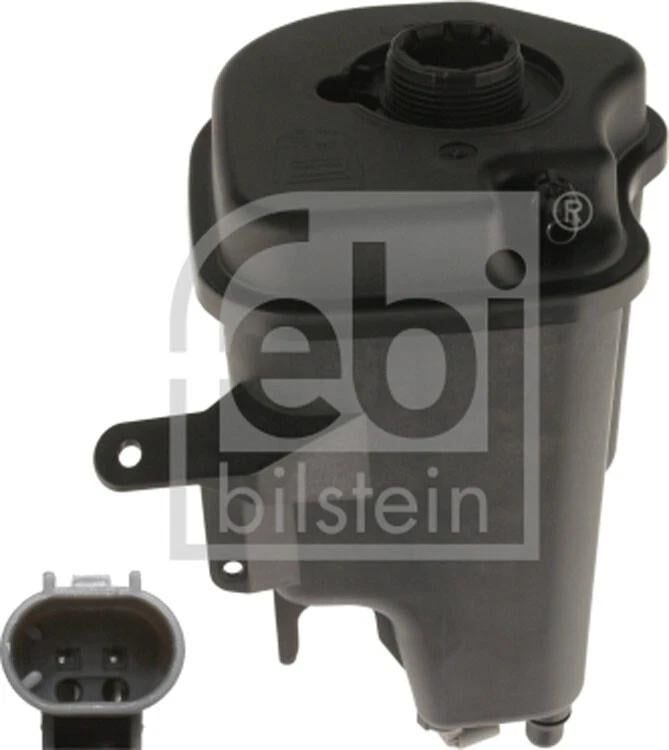 Bình nước phụ BMW trang bị động cơ N55 (3.0L): BMW X5 (E70, F15) và BMW X6 (E71, F16) đời 2011 - 2019. Hàng Febi. Mã 17137647290, 17138621092, 17137552546