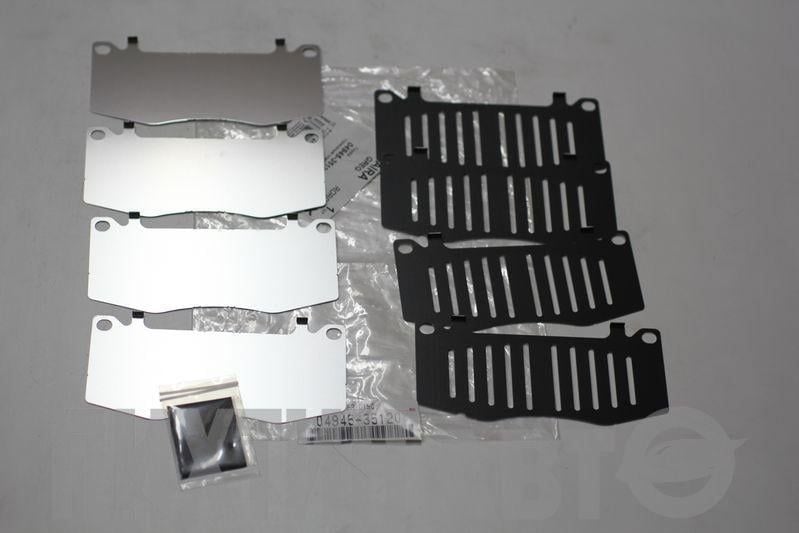 Bộ căn chống ồn má phanh trước Toyota Fortuner, Hilux, Land Cruiser Prado (120/150), 4Runner, FJ Cruiser, Sequoia, Tundra và Lexus GX470 đời 2004 - 2012. Hàng xịn đặt hàng 12 - 15 ngày. Mã 0494535120, 04945-35120