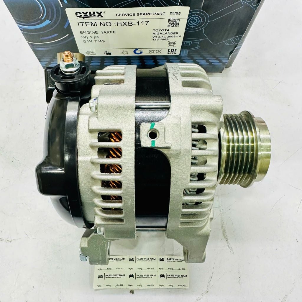 Máy phát điện Toyota Venza, Highlander 1AR-FE (2.7L) đời 2009 - 2016. Hàng chất lượng cao China. Mã 270600V070, 270600V020, 270600V030, 270600V040, 270600V050, 270600V0708