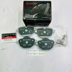 Má phanh sau (Bố thắng sau) Brembo Ceramic BMW 520i, 530i (G30), 740i (G12), X3, X4, X5, X6 xDrive G01, G02, G05, G06 đời 2105 - 2026. Mã P06064N, 34216861543, 34216885451, 34216892641, 34206877648, 34216798193