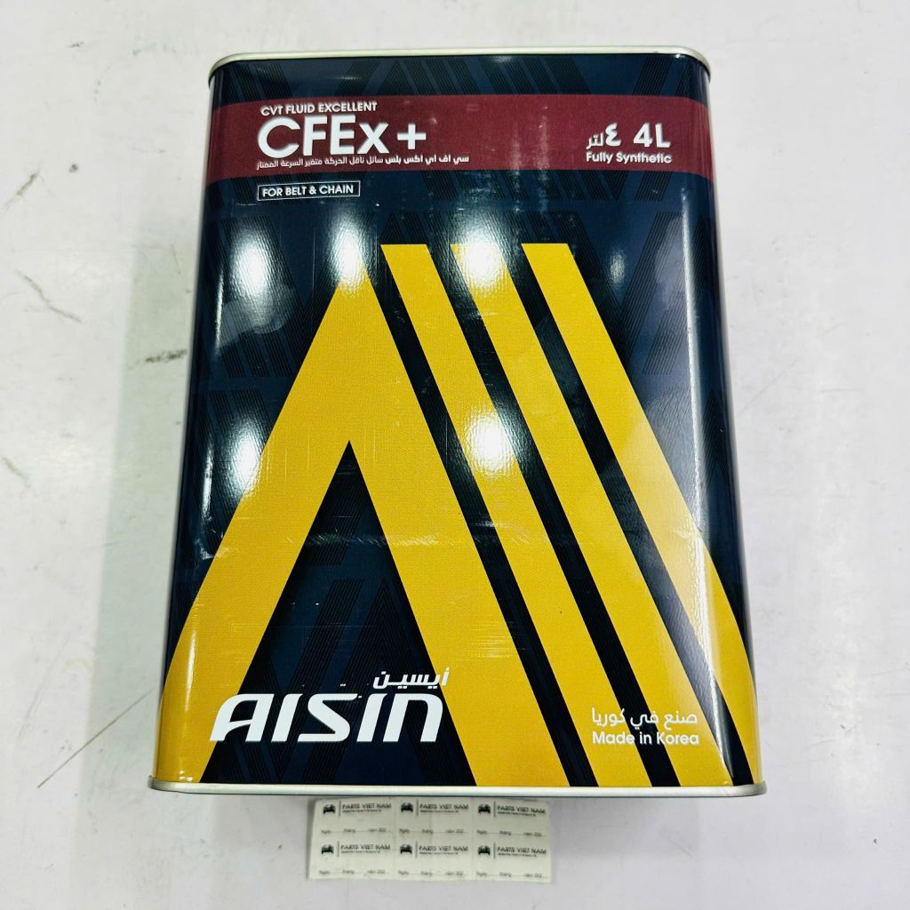 Dầu hộp số tự động biến thiên liên tục (CVT) Toyota CVT Fluid TC cho xe Corolla, Camry, RAV4, Highlander, Prius, C-HR, Yaris, Vios. Hàng Aisin. Mã 0888602105, 08886-02105, CVTFP04SB ( can 4 lít )