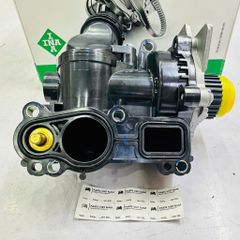 Bơm nước làm mát động cơ (Máy 1.8 / 2.0 TFSI) Audi A4, A5, Q5, Q7 & Volkswagen Tiguan, Passat, Scirocco, Golf, Beetle, Polo, Sharan, Touran đời 2012 - 2018. Hàng INA liền cảm biến. Mã 06H121026, 06H121026DR, 06H121026AB, 06H121026AF, 06H121026AG
