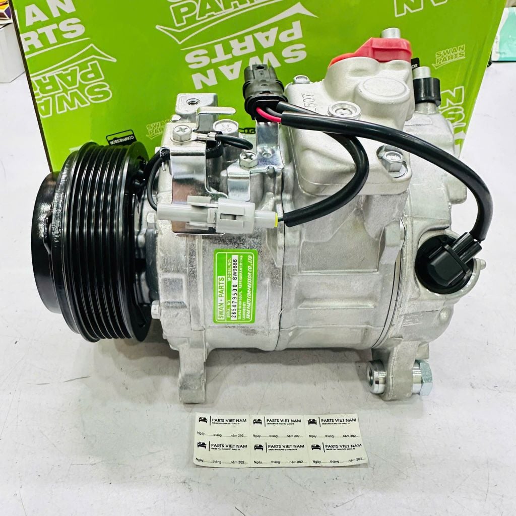 Lốc điều hòa, lốc lạnh xe BMW 520i F10, 528i F11, 320i F30, 328i X1 E84, X3 F25, Z4, Vinfast Lux (Máy N20) đời 2011 - 2016. Hàng Swan. Mã 64529399059, 64529216466