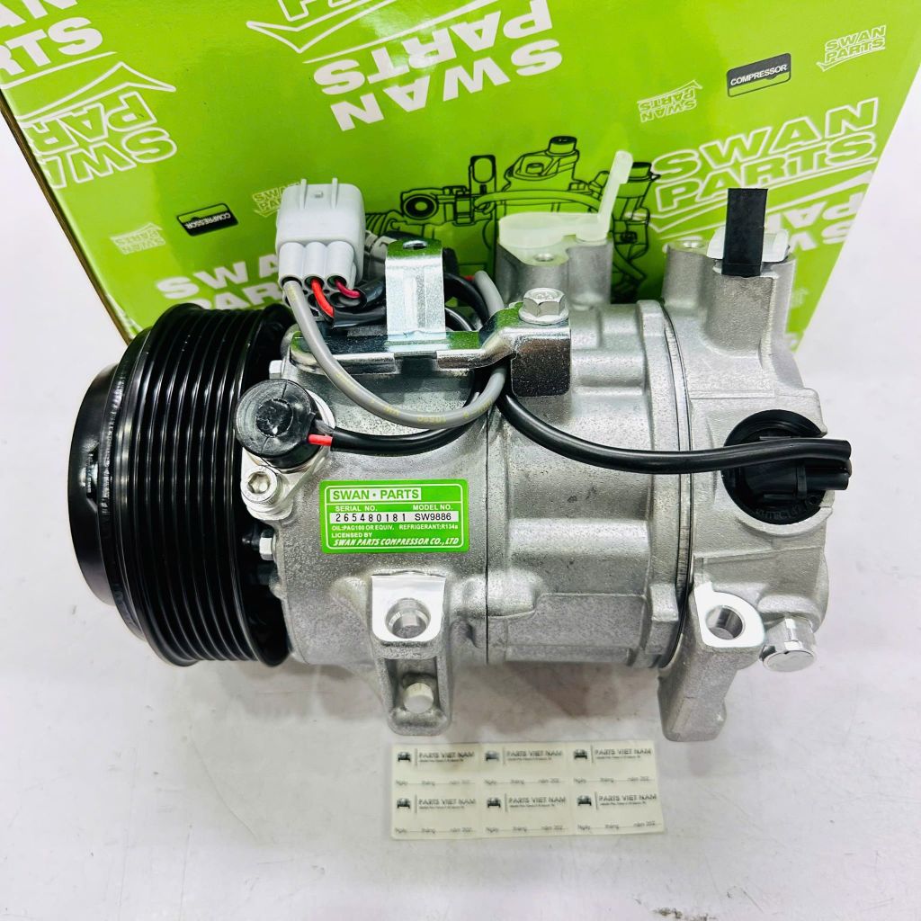 Lốc lạnh, máy nén điều hoà Lexus IS250, IS300 2006 - 2013 và Lexus GS300, GS350, GS430, GS460 2005-2011 động cơ 2GR, 3GR. Hàng Swan China. Mã 883203A300, 883203A320, 883203A270