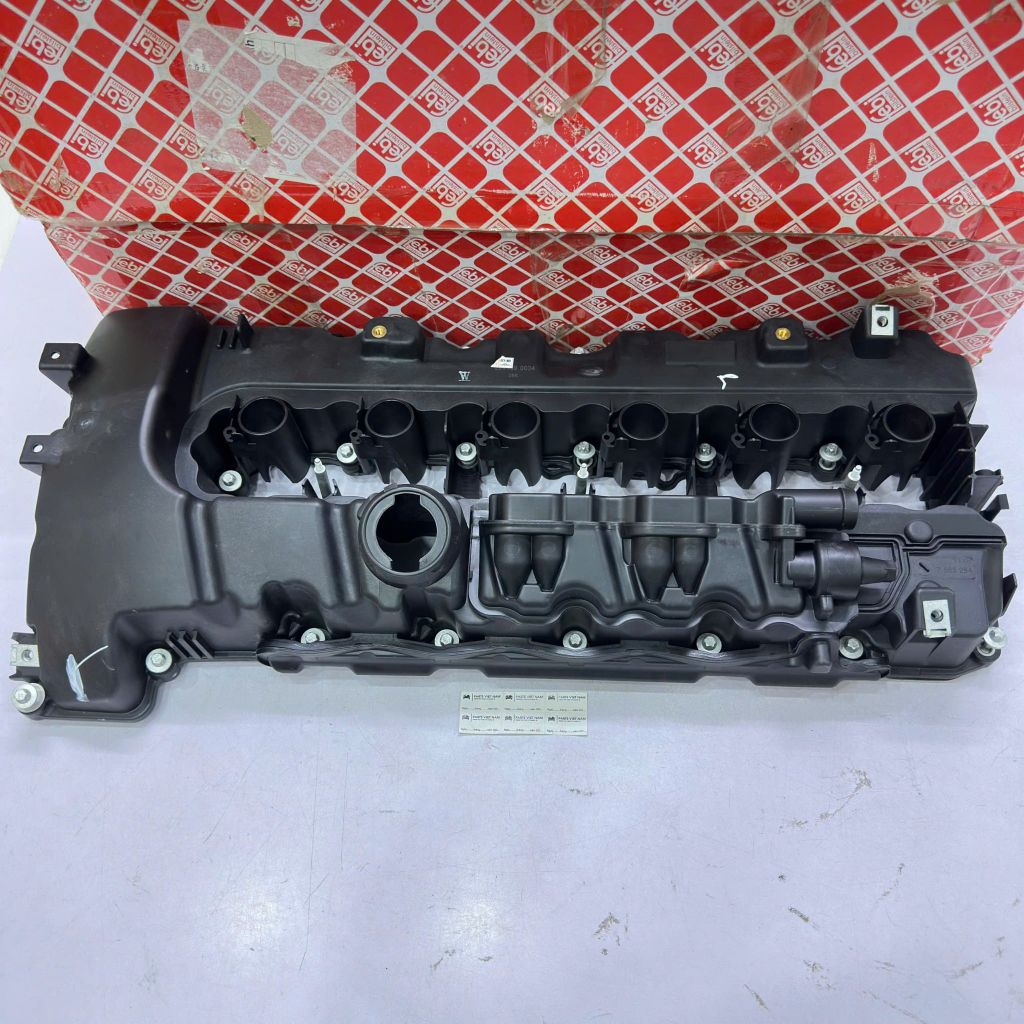 Nắp dàn (giàn) cò liền gioăng BMW 35i, 335xi, 335is, E90, E92, E93; 740i, 740Li, F01, F02, X6 xDrive35i E71, Z4 E89, 82, E88 Động cơ N54 Twin-Turbo đời 2008 - 2016. Hàng Febi. Mã 11127565284