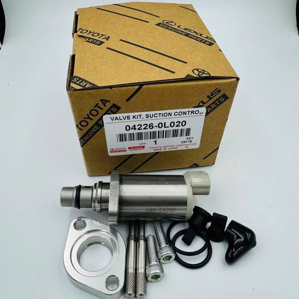 Van SCV bơm cao áp (Van điều áp) Toyota Hilux, Hiace, Fortuner (Máy dầu D-4D 1KD/2KD) đời 2005 - 2015. Hàng xịn Toyota đặt 8 ngày. Mã 042260L020, 2942000040, 2942000042